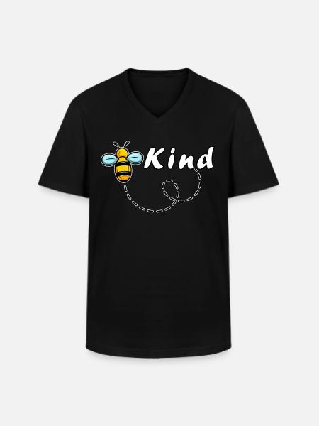 Bee Kind Autism Awarness - Men's V-Neck T-Shirt - black