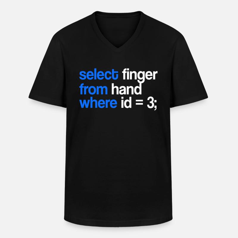 Informatiker Hardware Software Geschenk - Männer-T-Shirt mit V-Ausschnitt - Schwarz
