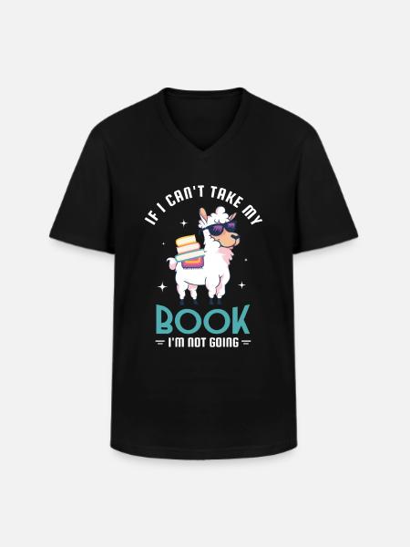 Lire Lecteur Lectrice Design - T-shirt col V Homme - noir