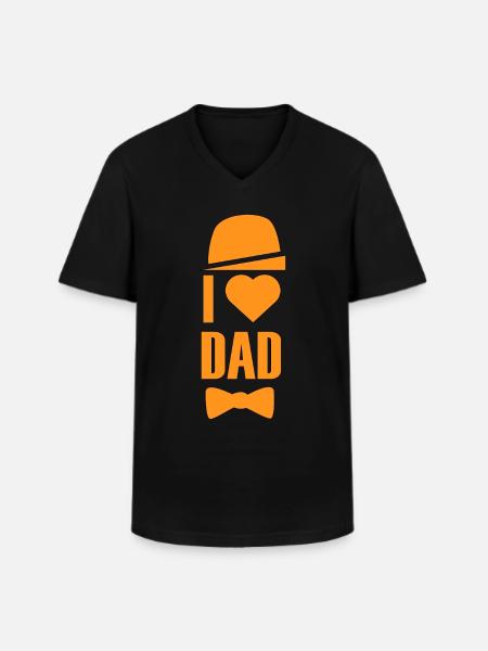 Father's Day - Men's V-Neck T-Shirt - black