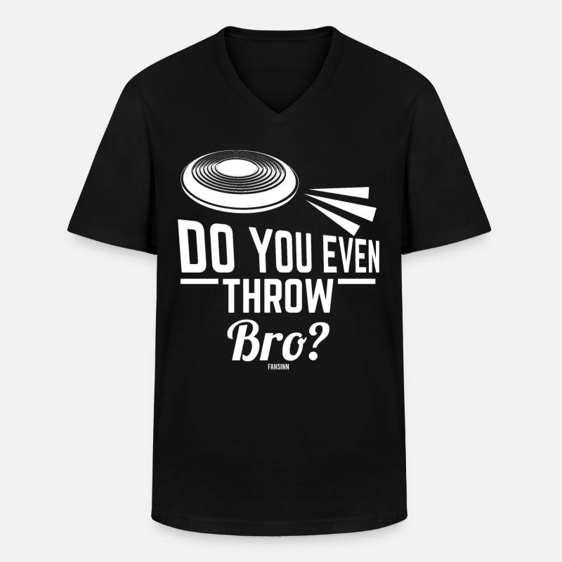 Ultimate Discgolf Frisbee Disc - Männer-T-Shirt mit V-Ausschnitt - Schwarz