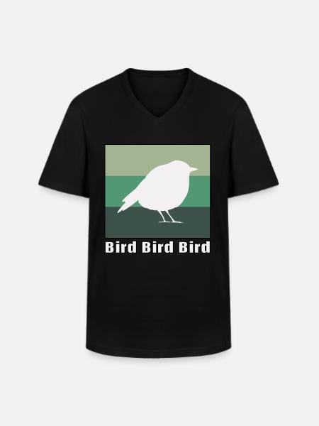Bird bird bird - Men's V-Neck T-Shirt - black