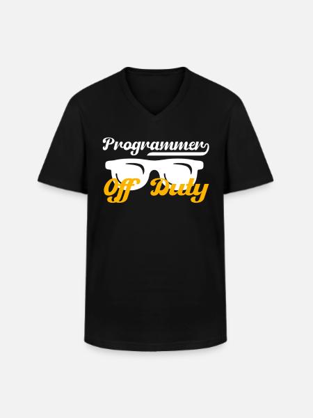 Informatiker Software Hardware Geschenk - Männer-T-Shirt mit V-Ausschnitt - Schwarz
