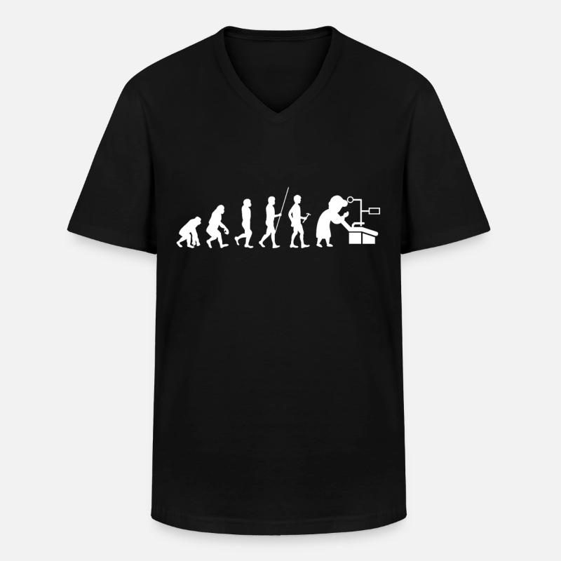 Zahnarzt - Männer-T-Shirt mit V-Ausschnitt - Schwarz
