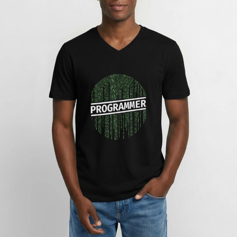 Programmer Programmierer Coding Männer-T-Shirt mit V-Ausschnitt
