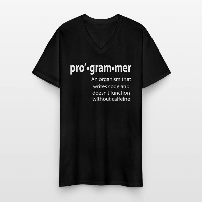 Programmierer - Coder - Hacker - IT Männer-T-Shirt mit V-Ausschnitt
