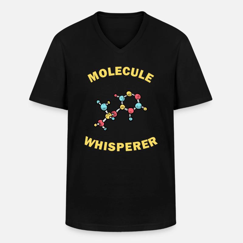 Molecule Whisperer Funny Gift - Men's V-Neck T-Shirt - black