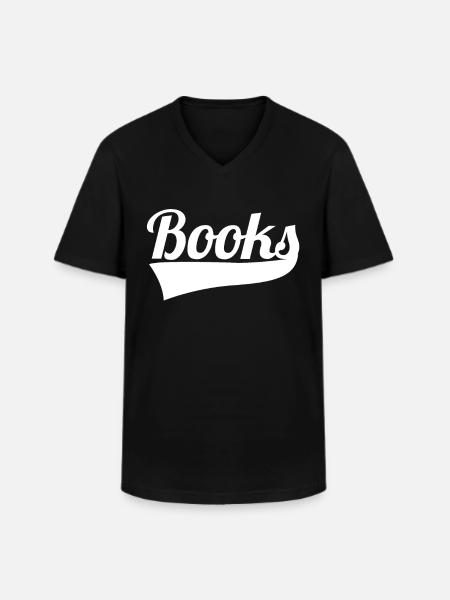 Read book literature gift - Men's V-Neck T-Shirt - black