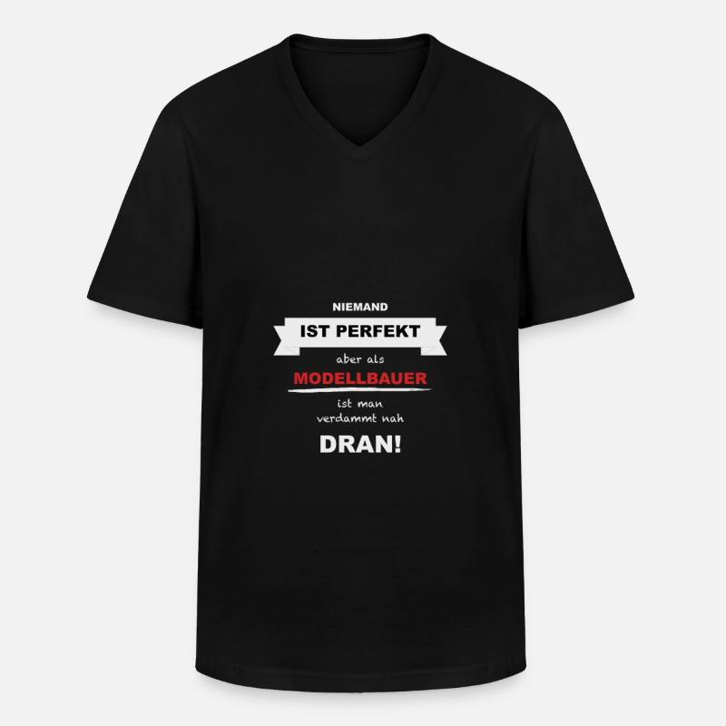 Modellbauer Modellbau Hobbybastler - Männer-T-Shirt mit V-Ausschnitt - Schwarz