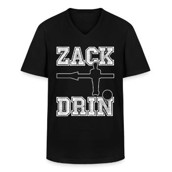 Tischkicker Spruch - lustig - Männer-T-Shirt mit V-Ausschnitt - Schwarz - Vorne - AI Model Male 178 dark (178cm)