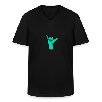 Tout est cool - T-shirt col V Homme - noir - Devant - AI Model Male 178 dark (178cm)