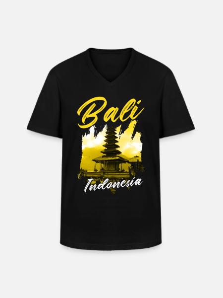 Bali - Men's V-Neck T-Shirt - black