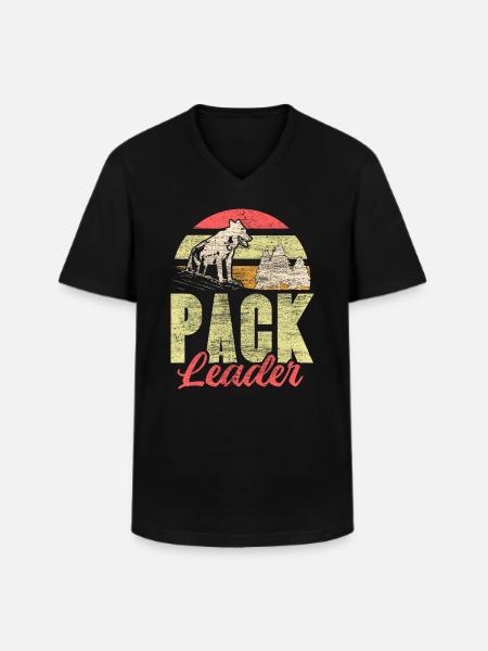 Wolf Pack Gift - Men's V-Neck T-Shirt - black
