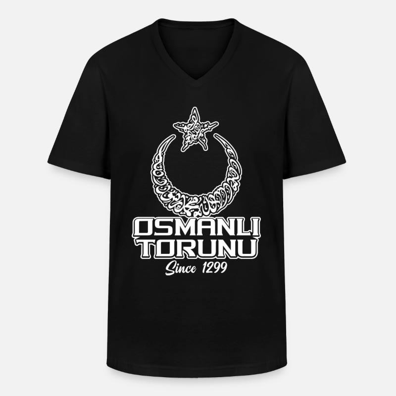 Osmanli Ottoman Gift Idea - Men's V-Neck T-Shirt - black