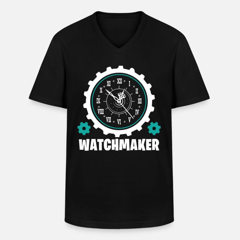Watchmaker Watchmaker Watchmaker Gift - Men's V-Neck T-Shirt - black