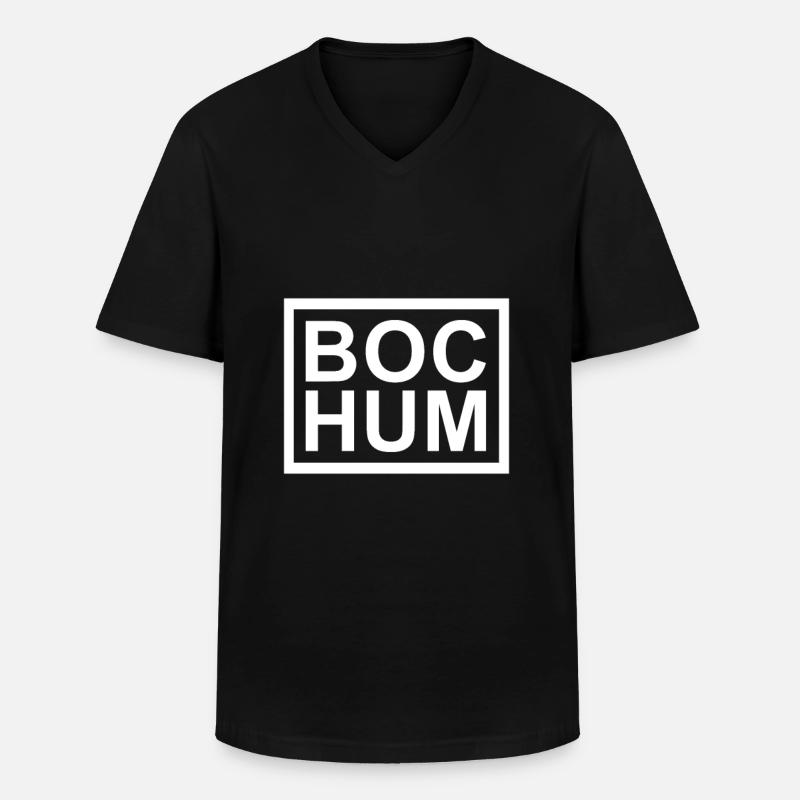 Bochum - Männer-T-Shirt mit V-Ausschnitt - Schwarz