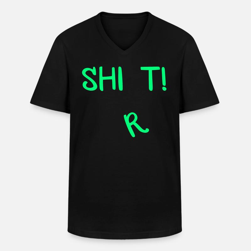 Shit Shirt! - Männer-T-Shirt mit V-Ausschnitt - Schwarz