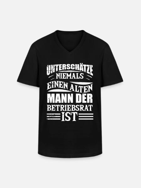 Lustiger Spruch für die Betriebsratswahlen - Männer-T-Shirt mit V-Ausschnitt - Schwarz