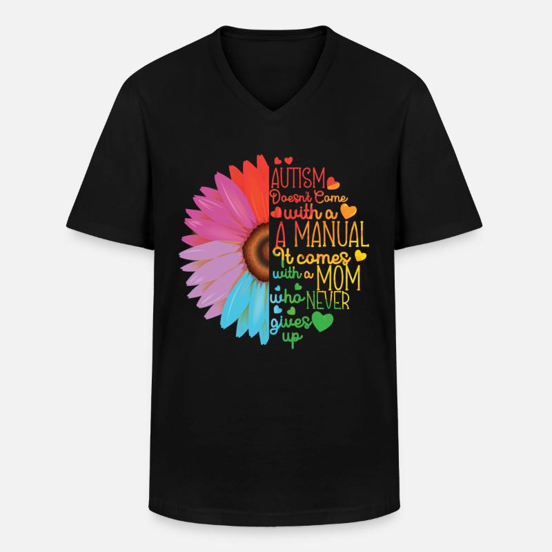 Autismus Bewusstsein - Männer-T-Shirt mit V-Ausschnitt - Schwarz