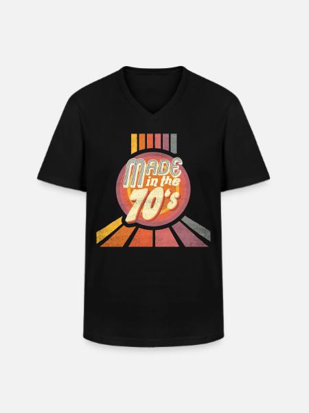 made in the 70s - Men's V-Neck T-Shirt - black