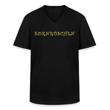 Kornröschen Korn Märchen Alkohol lustig - Männer-T-Shirt mit V-Ausschnitt - Schwarz - Vorne - AI Model Male 178 dark (178cm)
