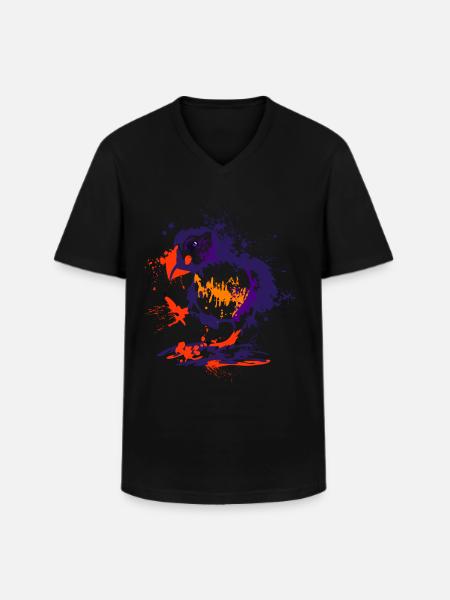 Puffin Perroquets Cadeau - T-shirt col V Homme - noir