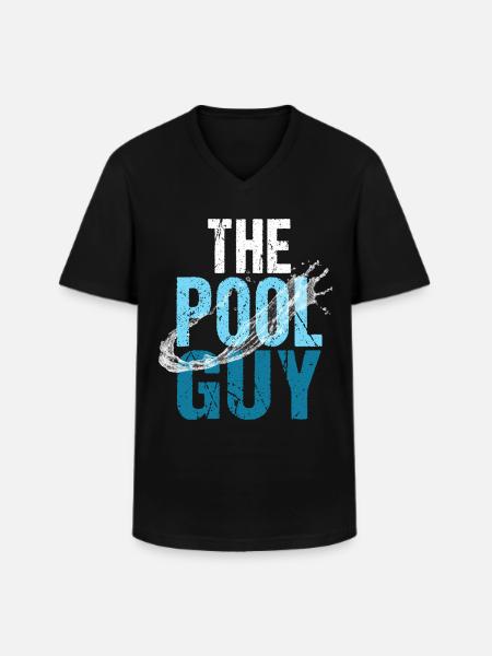 Pool pool boy swimming - Men's V-Neck T-Shirt - black