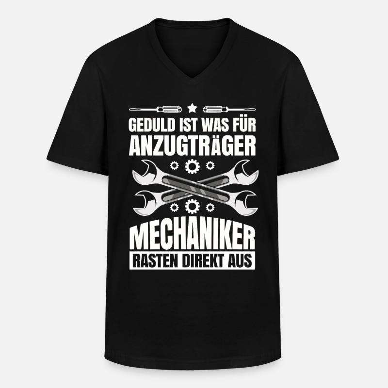 Mechaniker - Männer-T-Shirt mit V-Ausschnitt - Schwarz