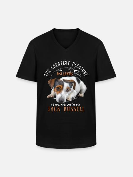 Süßer Jack-Russell-Spruch - Männer-T-Shirt mit V-Ausschnitt - Schwarz