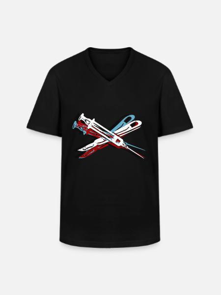 surgeon - Men's V-Neck T-Shirt - black