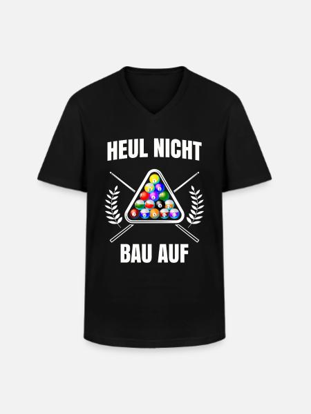 Billard - Männer-T-Shirt mit V-Ausschnitt - Schwarz