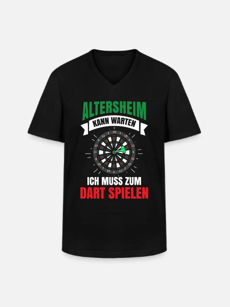 Dart - Männer-T-Shirt mit V-Ausschnitt - Schwarz