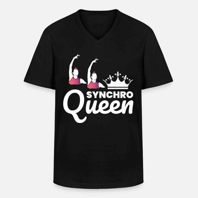 Synchro Schwimmer Synchronschwimmen Lustig - Männer-T-Shirt mit V-Ausschnitt - Schwarz