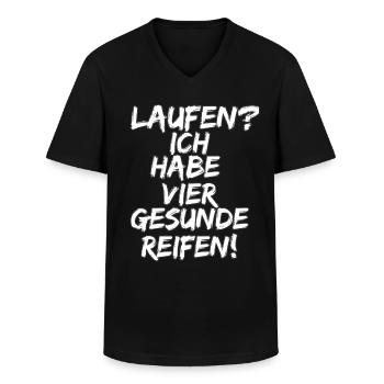 Nordschleife Design Motorsport - Männer-T-Shirt mit V-Ausschnitt - Schwarz - Vorne - AI Model Male 178 dark (178cm)