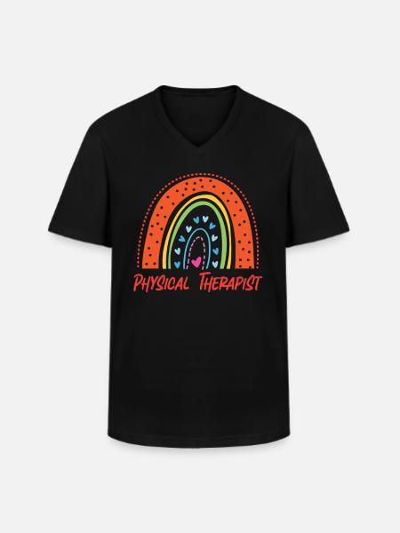 Physical Therapist Therapy - Men's V-Neck T-Shirt - black