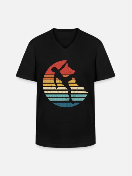 Geschenk Kletterer Boulderer klettern bouldern - Männer-T-Shirt mit V-Ausschnitt - Schwarz