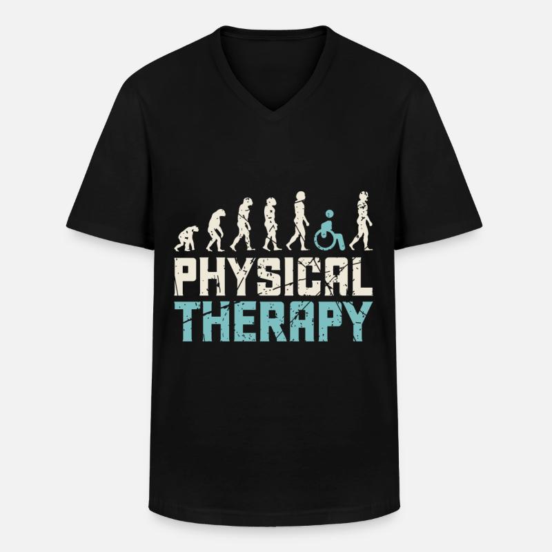 Physiotherapeut Beruf - Männer-T-Shirt mit V-Ausschnitt - Schwarz