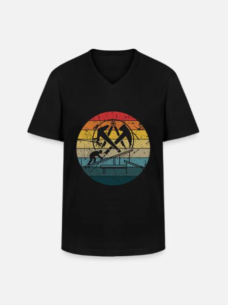 roofer - Men's V-Neck T-Shirt - black