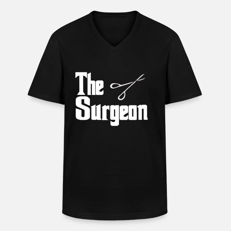 Chirurg - Männer-T-Shirt mit V-Ausschnitt - Schwarz