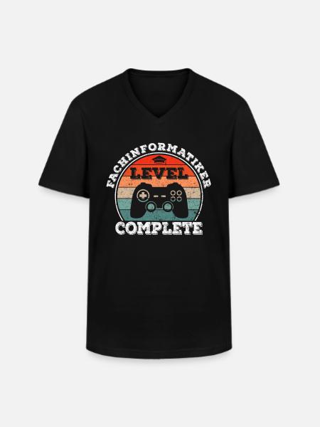 Fachinformatiker Systemintegration Ausbildung - Männer-T-Shirt mit V-Ausschnitt - Schwarz