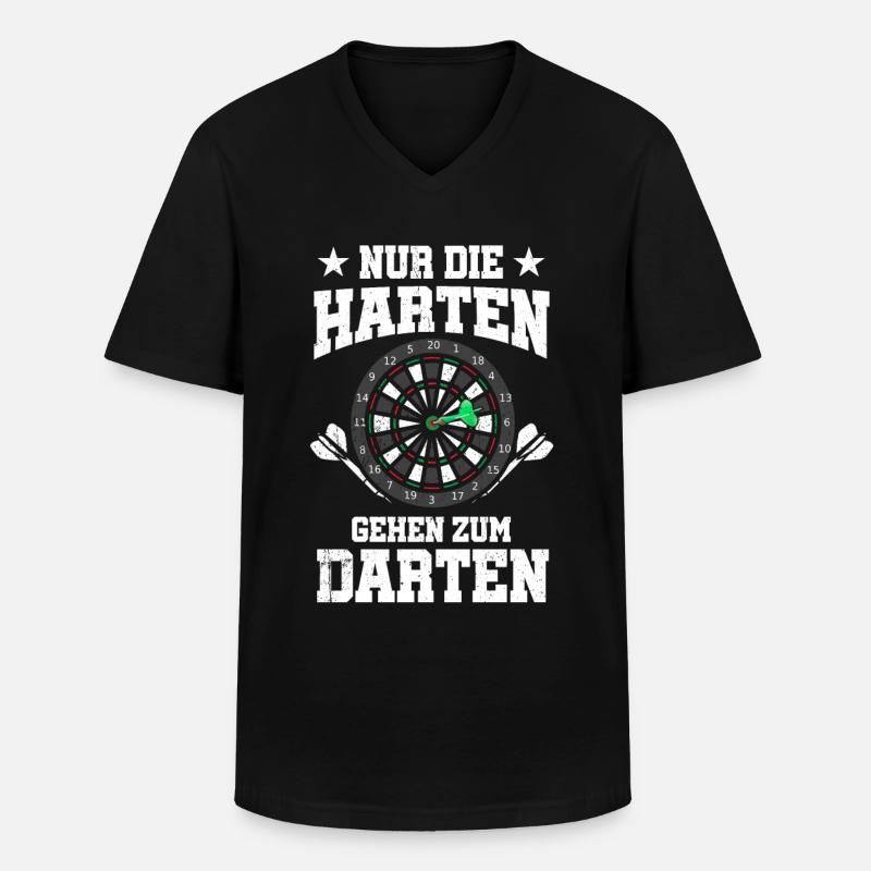 Dart - Männer-T-Shirt mit V-Ausschnitt - Schwarz