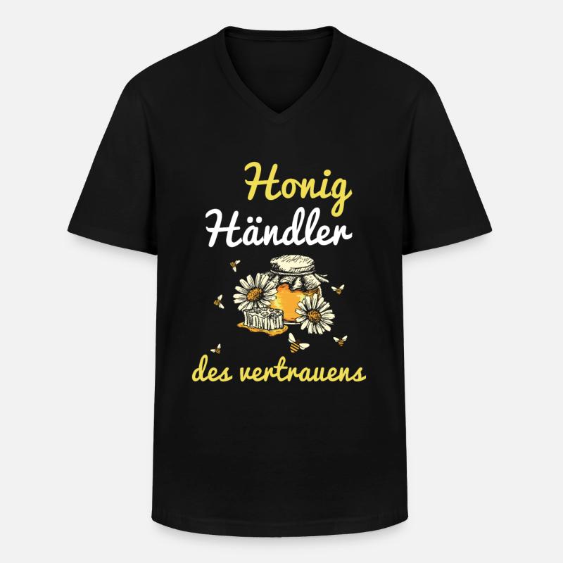 Imker - Männer-T-Shirt mit V-Ausschnitt - Schwarz