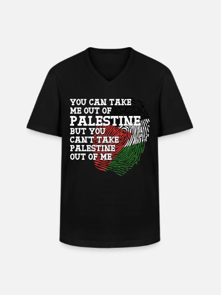 Palæstina Flag Pride Palæstina - Klassisk herre T-shirt med V-udskæring - sort