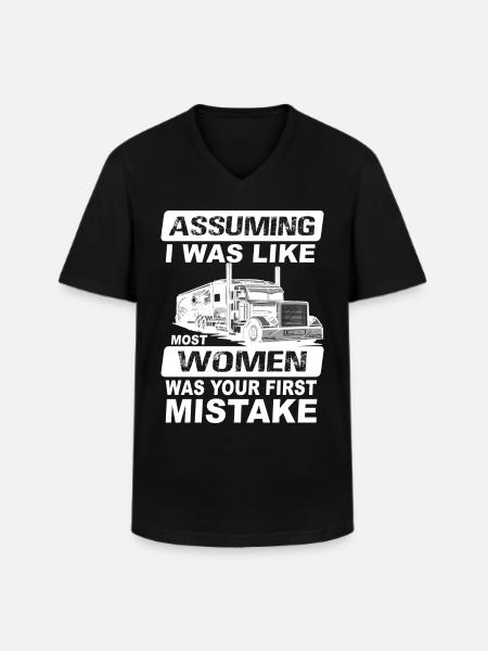Routier routier - T-shirt col V Homme - noir