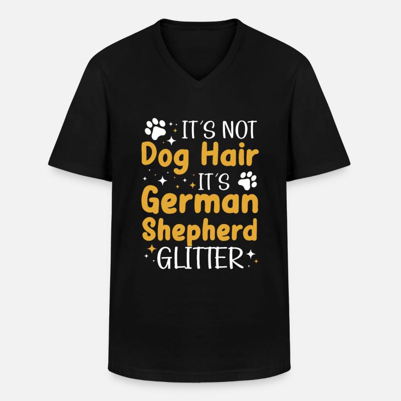 Deutscher Schäferhund German Shepherd - Männer-T-Shirt mit V-Ausschnitt - Schwarz