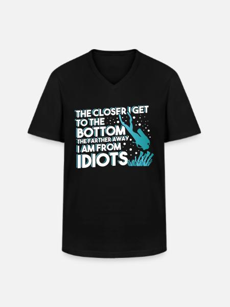 Scuba Diving - Men's V-Neck T-Shirt - black