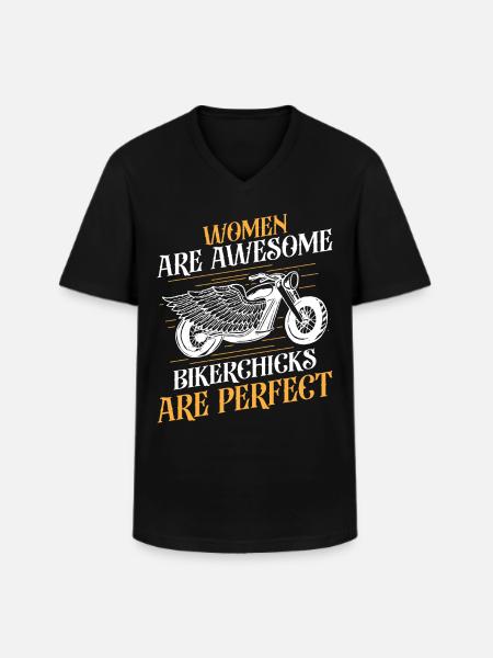 Classic Motorcycle Biker - Men's V-Neck T-Shirt - black