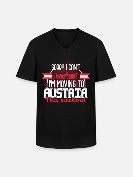 Austria Roots Gift - Men's V-Neck T-Shirt - black