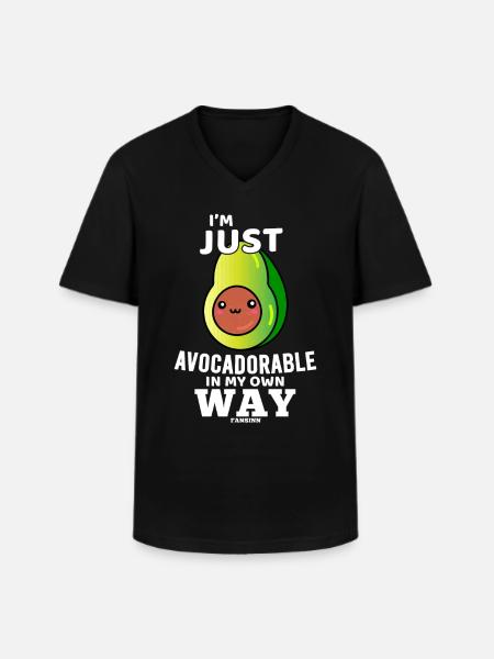 Avocado Guacamole Fruit - Men's V-Neck T-Shirt - black