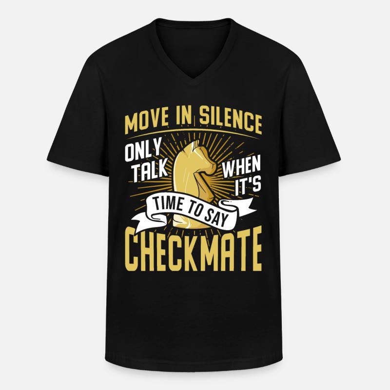 Schach - Männer-T-Shirt mit V-Ausschnitt - Schwarz
